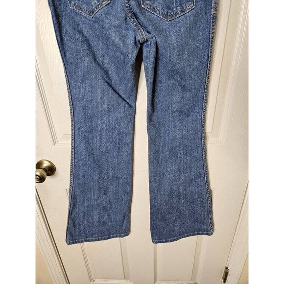 Wrangler x Modcloth Retro 70s Flare Rainbow Pocket High Rise Jeans Womens 2x30 - Picture 9 of 10